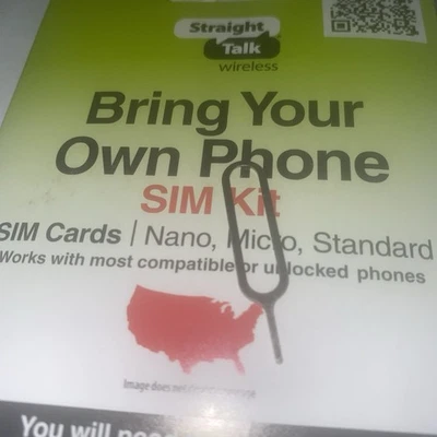 Two Of Bring Your Own Phone To Straight Talk Nano SIM Cards Activation Kit - Image 1 of 3