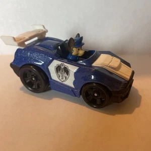 PAW PATROL CHASE DIECAST SPORTS CAR – BLUE & WHITE POLICE RACER SPIN MASTER - Picture 1 of 5