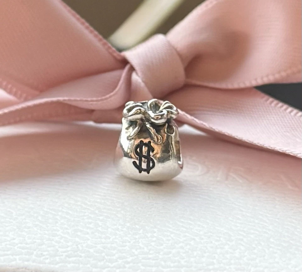 Original Pandora Charm „Geldsack“ 925 Silber #790332 - Bild 1 von 2
