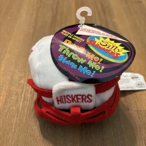 Neu mit Etikett! Vintage Silly Slammers Nebraska Corn Huskers Football funktioniert noch mit Sound - Bild 1 von 5