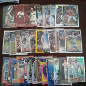 SAN FRANCISCO GIANTS 30+ card team lot ALL PARALLEL, refractor, Chrome SP RC - Picture 1 of 1