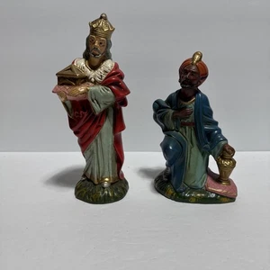 Ricambi Presepe Due Saggi in Gesso Vintage Giappone - Foto 1 di 14