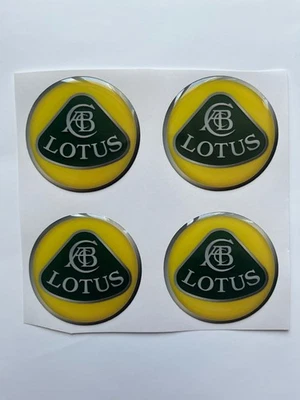 Lotus Wheel Cap Stickers Set – 4pcs 3D Domed Resin Center Cap Emblem Decals - image 1 of 3