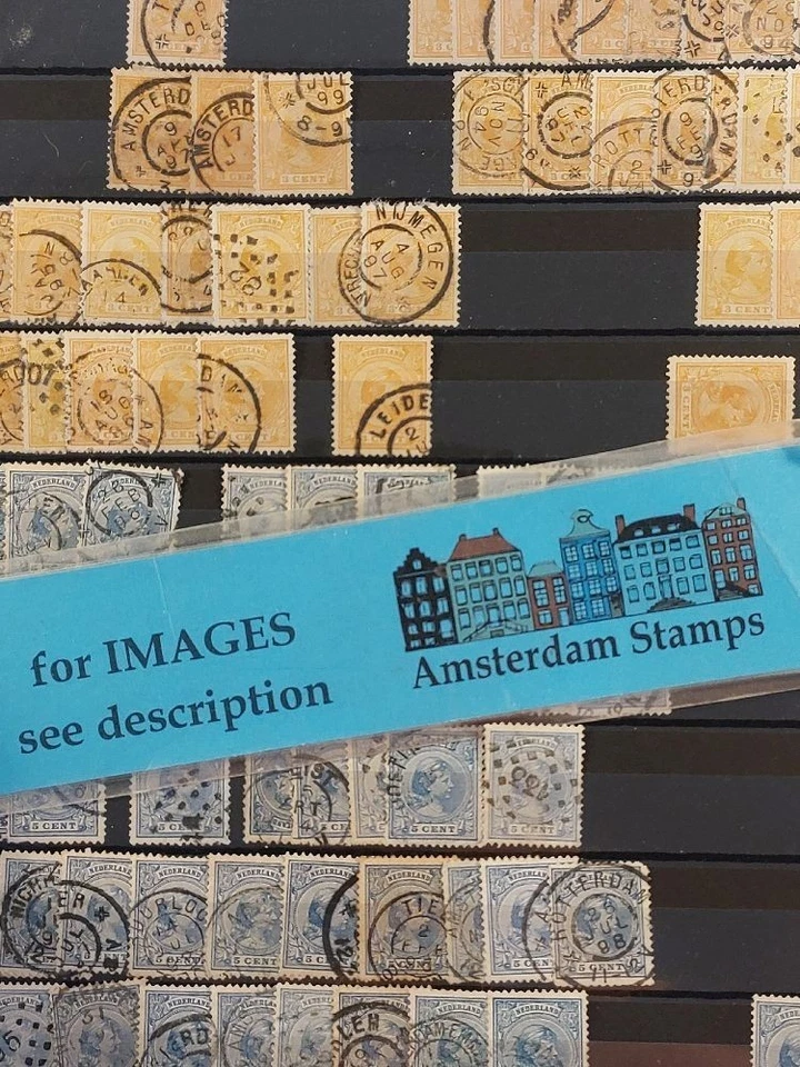 Netherlands mixed quality used MH mostly classic assortment in book High Cat TOP - Image 1 of 1