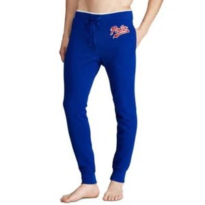 Polo Ralph Lauren Waffle Knit Script Logo Pyjama Jogginghose Blau Herren XL - Bild 1 von 13