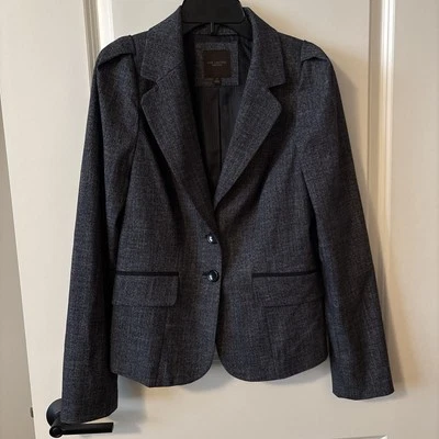 Chaqueta para mujer The Limited Collection azul marino con dos botones talla mediana Foto 1 de 4