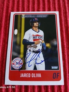 2025 Nashville Sounds Choice Jared Oliva AUTOGRAPH  - Picture 1 of 1