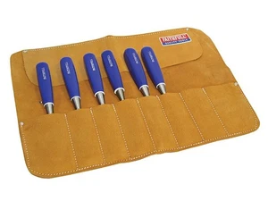 Faithfull - Leather Chisel Roll - 8 Pocket - Picture 1 of 1