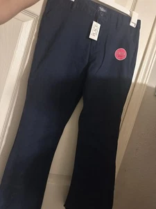 NWT The Childrens Place Girls Size 12 School Uniform Pants Navy plus - Picture 1 of 3