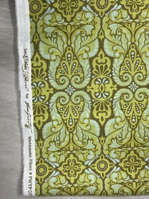 One Yard Tula Pink Fabric Saltwater Ocean Sea Ponies Quilting Cotton OOP Rare - Image 1 of 4