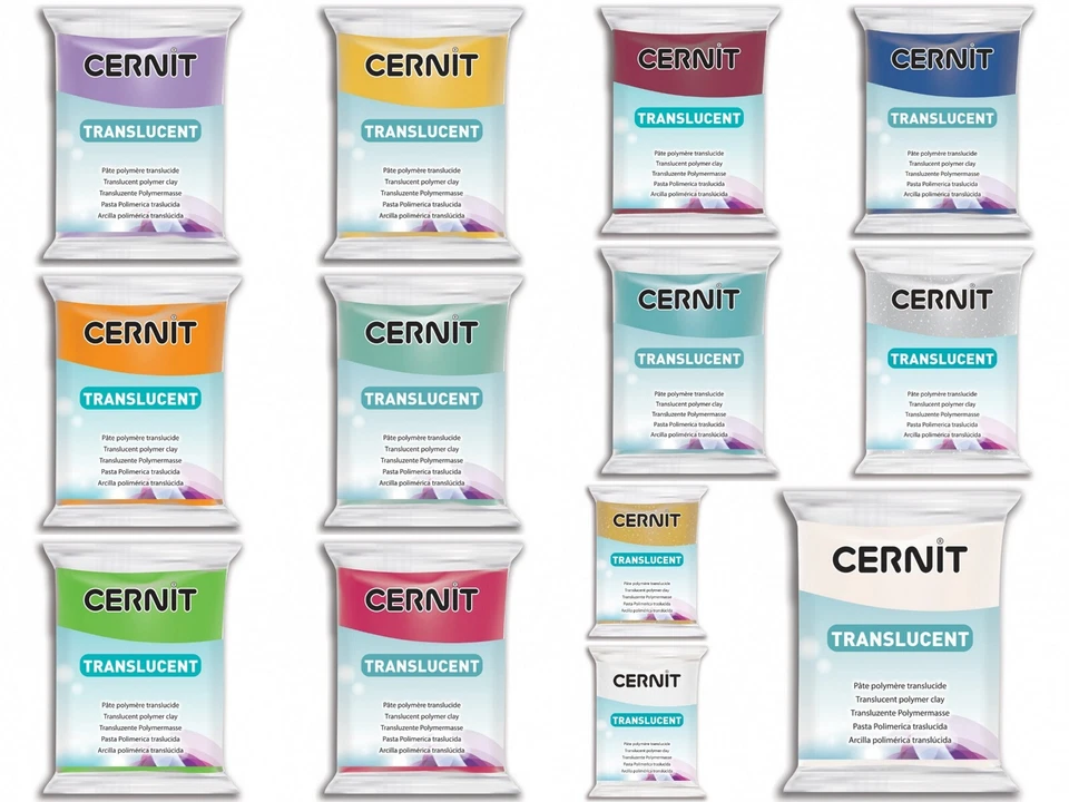 Cernit Modelliermasse Polymer Clay Translucent Transparent 56 Gramm SERAJOSY - Bild 1 von 1