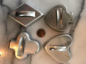 Set tagliabiscotti vintage in metallo carte ponte poker cuore diamante club vanga - Foto 1 di 2