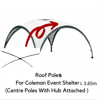 Coleman Event Shelter L 3,65/12ft Ersatz komplett DACH X QUERSTANGEN Stangen Stangen