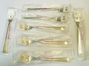 7x WILKENS 90er Versilberung Germany Vintage Fork Cutlery - Factory Sealed - Picture 1 of 7
