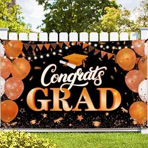 , Xtralarge Congrats Grad Banner - 72X44 Inch, Congratulations Banner | Graduati - Picture 1 of 12