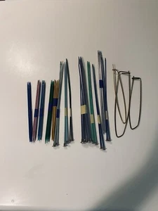 Lot Of Vintage Knitting Needles Boye USA Aluminum And Bates 13 Pairs - Picture 1 of 4