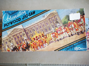 Valentines plywood jigsaw royal coronation 180 piece -Complete Vintage RARE