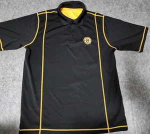 Camisa Polo Boston Bruins Antigua Para Hombre Grande Negra Golf NHL Hockey - Usada en Excelente Condición - Imagen 1 de 9