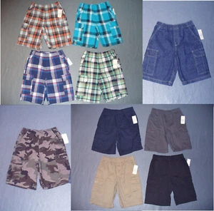 NWT Boy's CRB Pull On Cargo Shorts - U Pick Color and Size - Reg + Husky - Picture 1 of 11