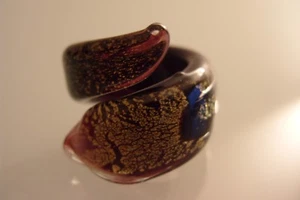 Anello in Vetro di Murano originale Gioiello Murano vetro PEZZO UNICO - Picture 1 of 6