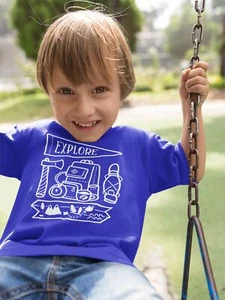 Kids Explore T Shirt Hipster Shirt Hiking Shirts Camping Shirts Hipster Camping  - Picture 1 of 17