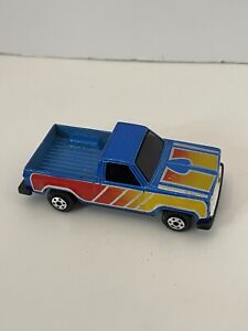 Yat Ming '80 Chevy Pickup Truck No. 813 Square Body Metallic Blue Retro Fire