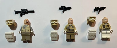 Lego Star Wars Hoth Rebel Trooper Officer Minifigure sw0167 sw0258 Lot of 3 - Image 1 of 4