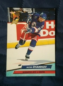 1992-93 Ultra Jets Hockey Card #447 Alexei Zhamnov - Winnipeg Jets  - Picture 1 of 2