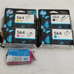 564 PS Tinte Original OEM Schwarz Gelb Cyan Magenta Installation bis 2025/MAR/MAI/APR - Bild 1 von 2
