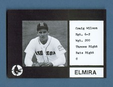 1987 Cain ELMIRA Pioneers Black #18 CRAIG WILSON La Mirada CALIFORNIA