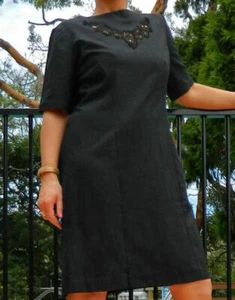 VINTAGE Couture 1950's-60's Original Classic Elegant Cocktail Retro Dress - Bild 1 von 4