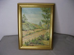 Huile sur toile encadrée signée Leinenweber Marcel Kingersheim décor été 1982 - Picture 1 of 9