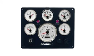Scania 4000 RPM Marina Motor Instrumento Panel Precableado Eeuu Hecho - Picture 1 of 3