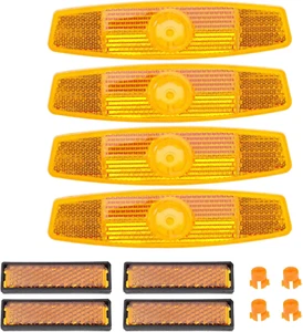 8Pcs Bicycle Wheel Spoke Reflectors Universal Bicycle Pedal Reflector with Clips - Picture 1 of 12