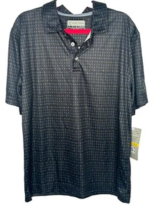 PGA Tour GOLF boys Large (14/16) Black And Blue Polo NWT moisture wicking - Picture 1 of 7