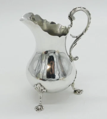 George III Sterling Silver Crested Baluster Cream Jug Antique 1813 London - Image 1 of 4