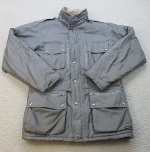 Vintage PORSHA Chore Jacket Men's Small 70's Quilted Corduroy Collar Hidden Hood - Picture 1 of 12