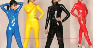 Unisex 6 Colores Brillante PVC Traje de Gato Disfraces Sexy Mujeres Pvc Monos Body F770 - Imagen 1 de 23