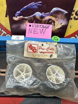 VINTAGE TRC #830 Pro Cut 1/10th REAR SLICKS fits: Associated RC10/UNIVERSAL-NEW- - Image 1 of 4