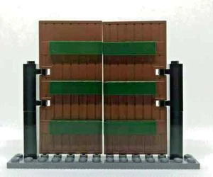 Lego Puertas Empaqueta Marrón Rojizo Decoradas con Bisagra Ladrillos 1 x 5 x 8.5 Nuevo - Imagen 1 de 2