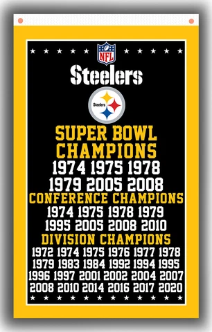 Pittsburgh Steeler Team Champion Memorable Flag 90x150cm3x5ft Winner Best Banner Cover