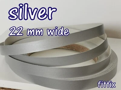 FITTIX Ferro pre-incollato melamina su nastro/bordo fascia argento 22 mm