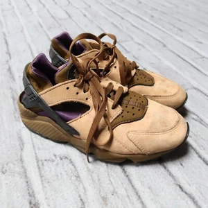 Vintage 1992 Nike Air Huarache Shoes 604008-230 Sneakers Size 8.5 Brown - Picture 1 of 10