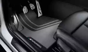 NEW BMW 3 SERIES F30 F31 F80 M PERFORMANCE FRONT FLOOR MAT SET RHD 51472407304 - Picture 1 of 4
