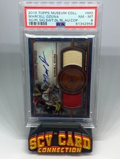 2019 Topps Museum Collection Marcell Ozuna Sig. Swatches Dual Relic Auto /50