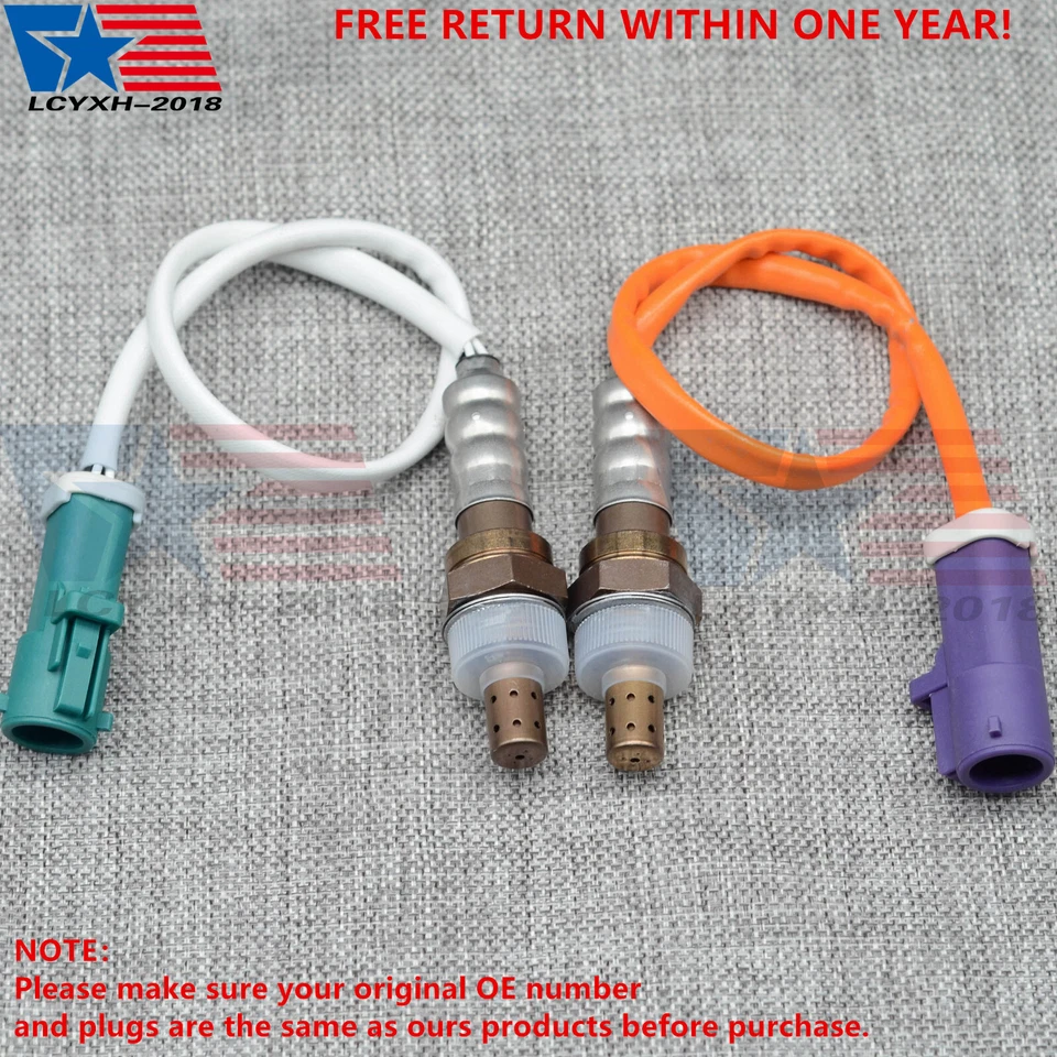 2PCS Oxygen O2 Sensor Upstream+Downstream For 2011-2019 Ford Fiesta 1.6L L4 USA - Image 1 of 4