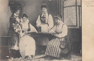 1. Stockholmer Damen-Quartett AK um 1900 Musik Varieté Schweden 2404478 - Picture 1 of 2