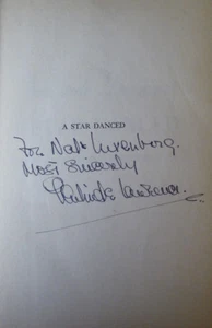 GERTRUDE LAWRENCE English actress singer dancer Signed HB "A Star Danced" COA - Picture 1 of 5
