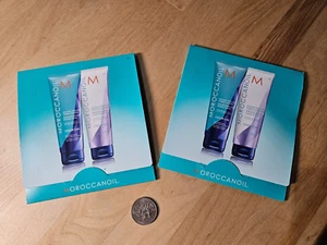 2xMoroccanoil BLONDE PERFECTING Purple Shampoo & Conditioner 0.35oz/10ml RA-51 - Picture 1 of 1