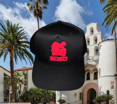New Custom Retro Vintage SDSU San Diego State University Aztecs Snapback Hat Cap - Image 1 of 3